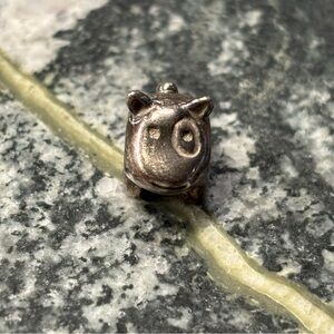 Authentic & Retired Pandora Moments Silver Spot the Dog Terrier Charm 925